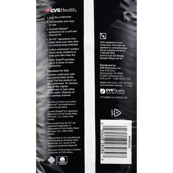 CVS Health Women's Underwear Moderate Absorbency