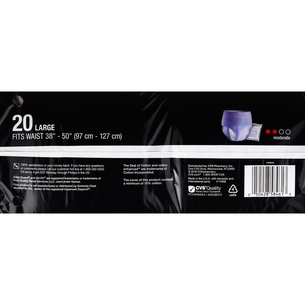 CVS Health Women's Underwear Moderate Absorbency