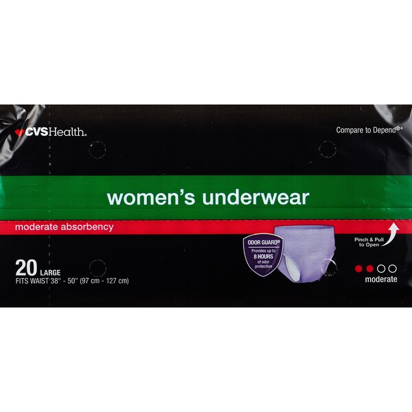 CVS Health Women's Underwear Moderate Absorbency