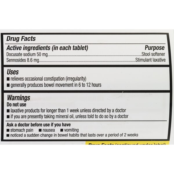 CVS Health Stool Softener Plus Stimulant Laxative Tablets