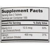 CVS Health Calcium Citrate + D3 Tablets, 200 CT, thumbnail image