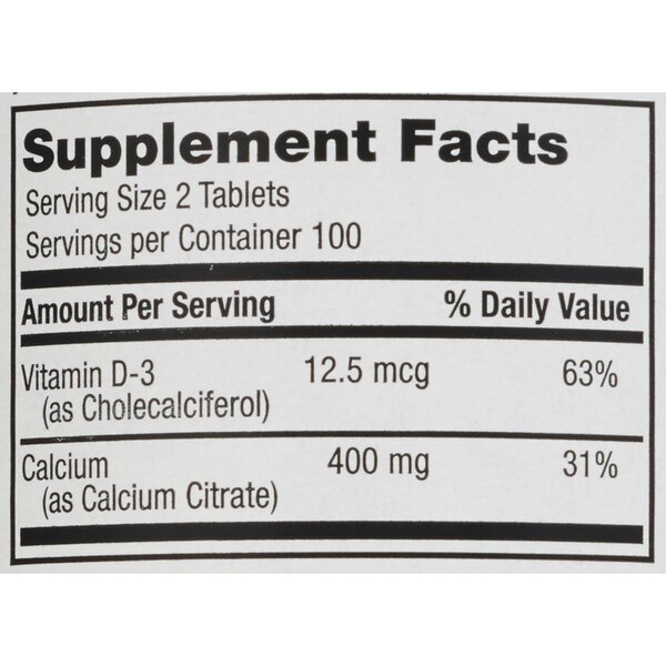 CVS Health Calcium Citrate + D3 Tablets, 200 CT