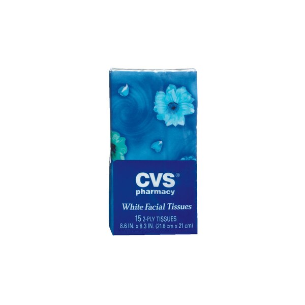 CVS Facial Tissues Pocket Pack, 2-Ply, 15 CT