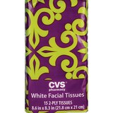 CVS Facial Tissues Pocket Pack, 2-Ply, 15 CT, thumbnail image