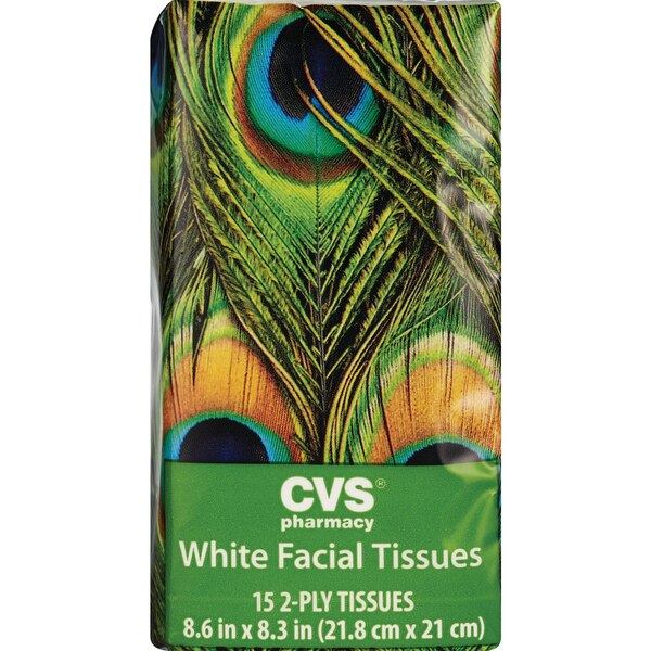 CVS Facial Tissues Pocket Pack, 2-Ply, 15 CT