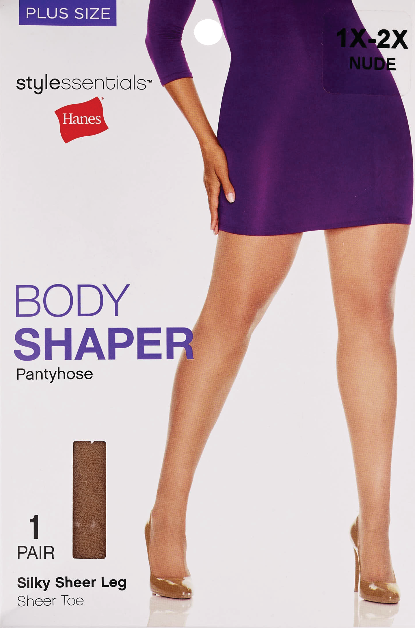 Style Essentials by Hanes Body Shaper Pantyhose Plus Size