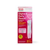 CVS Health Digital + Early Result Pregnancy Test Kit, 2 CT, thumbnail image