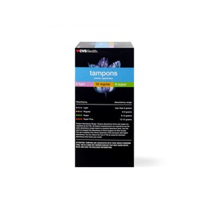 CVS Health Plastic Tampons, Unscented, Multi-Pack