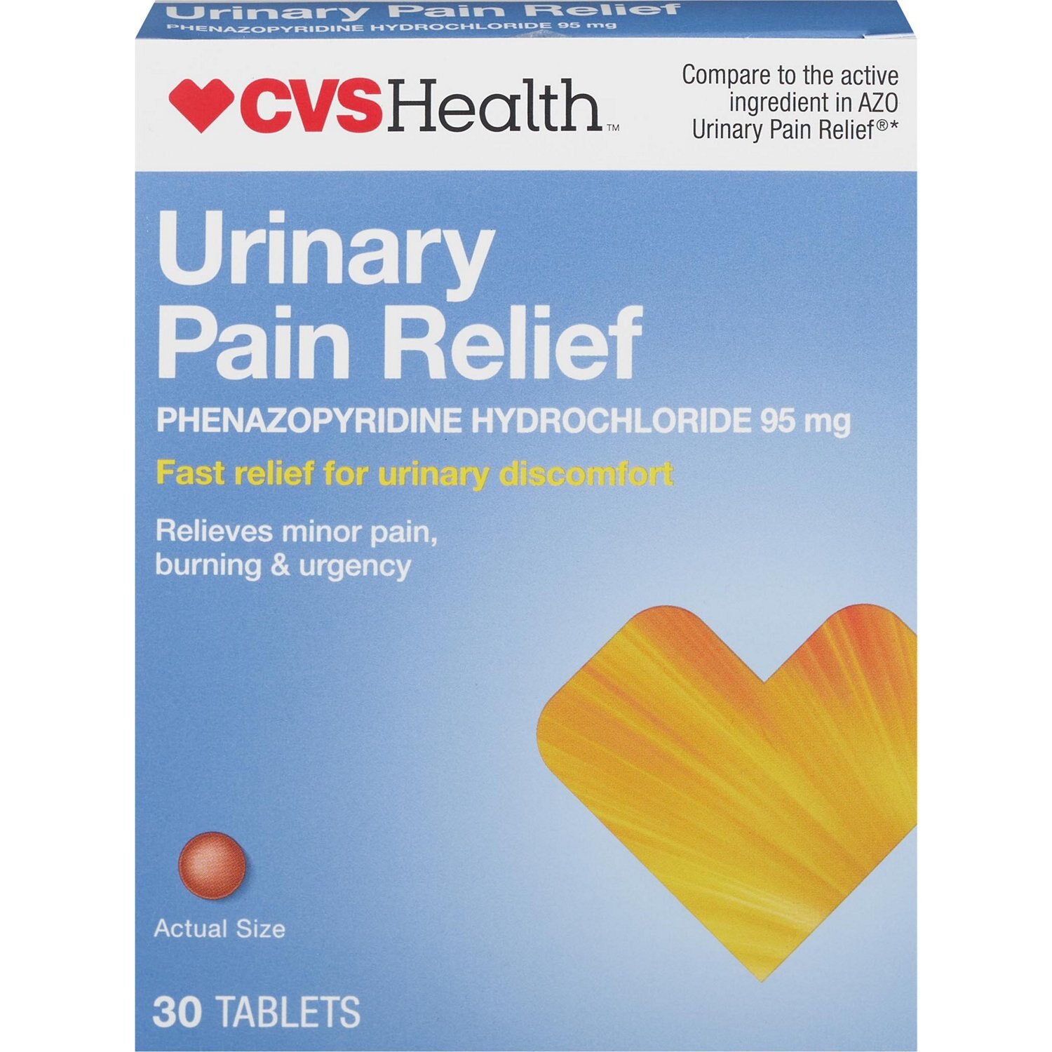CVS Urinary Pain Relief Tablets, 30 CT