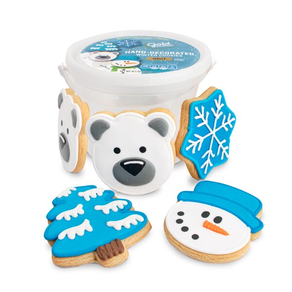 Gold Emblem Winter Hand-Decorated Cookies, 5 ct, 10.5 oz