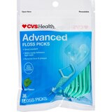 CVS Health Advanced Floss Picks, Mint, 36 CT, thumbnail image