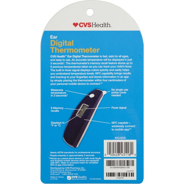 CVS Health Digital Ear Thermometer