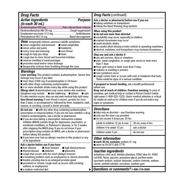 CVS Health Maximum Strength Nighttime Cold & Flu Relief