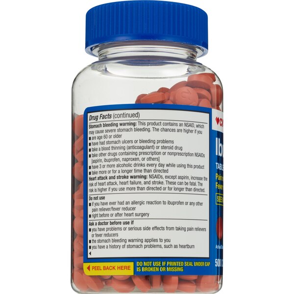 CVS Health Ibuprofen Pain Reliever & Fever Reducer (NSAID) 200 MG Coated Tablets