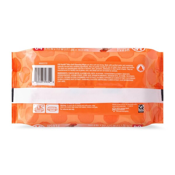 CVS Health Ultra-Soft Cleansing Wipes SoftPak