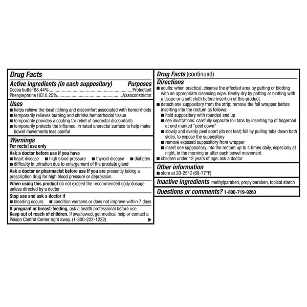 CVS Health Hemorrhoidal Suppositories