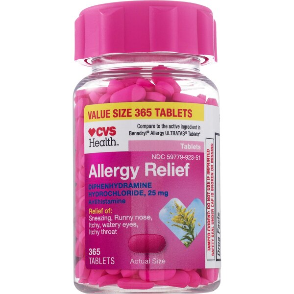 CVS Health - Tabletas para la alergia, con difenhidramina