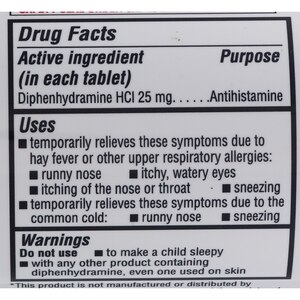 CVS Health Allergy Relief Diphenhydramine Tablets, 48 Count, 24 Count, 100 Count, 10 Count, 365 Count
