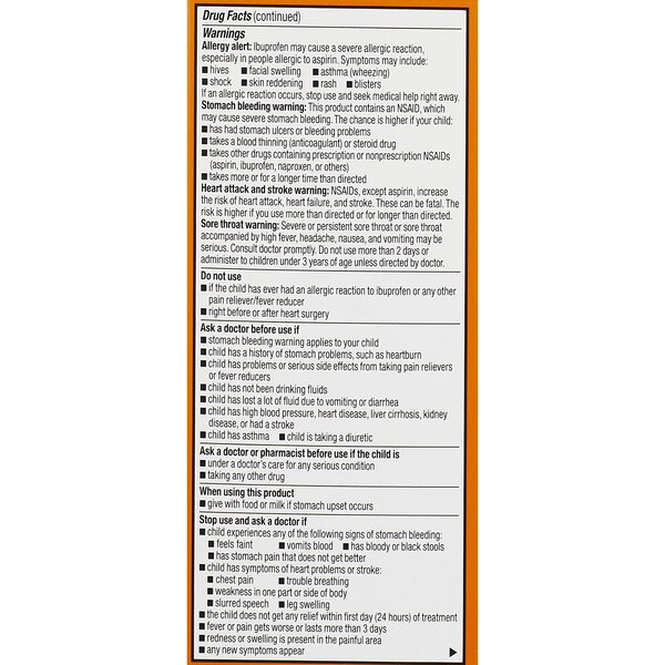 CVS Health Infants' Ibuprofen Oral Suspension Concentrated Drops, Berry, 1 FL OZ