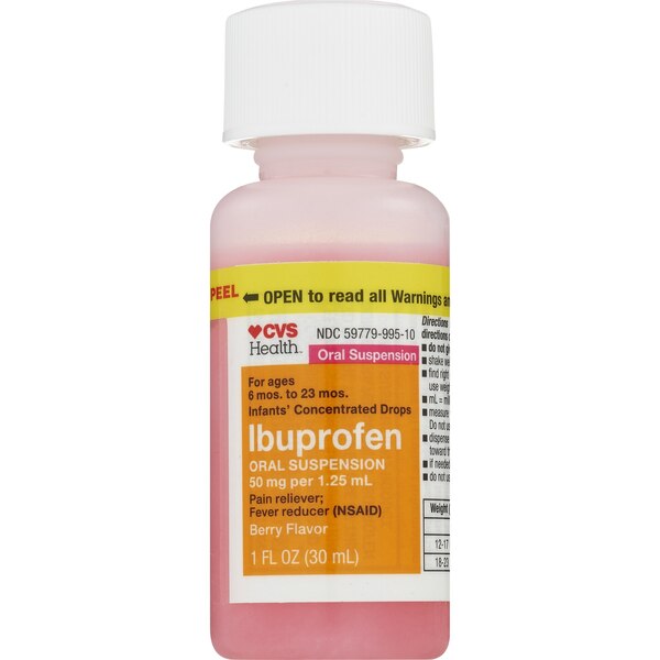 CVS Health Infants' Ibuprofen Oral Suspension Concentrated Drops, Berry, 1 FL OZ