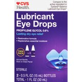 CVS Health Restoring Lubricant Eye Drops Twin Pack, 0.33 OZ, thumbnail image