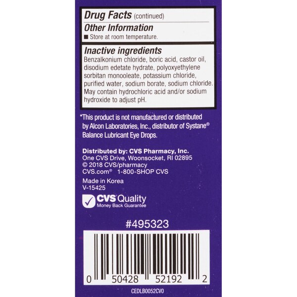CVS Health Restoring Lubricant Eye Drops Twin Pack, 0.33 OZ