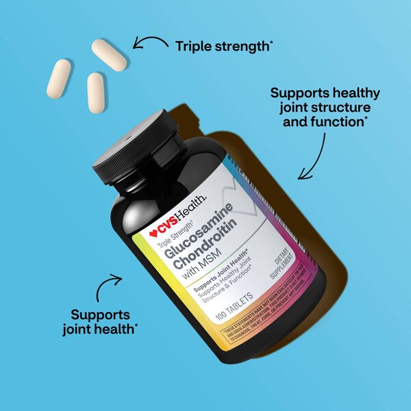 CVS Health Glucosamine Chondroitin with MSM Caplets