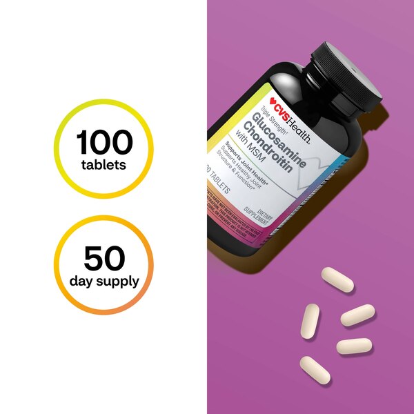 CVS Health Glucosamine Chondroitin with MSM Caplets
