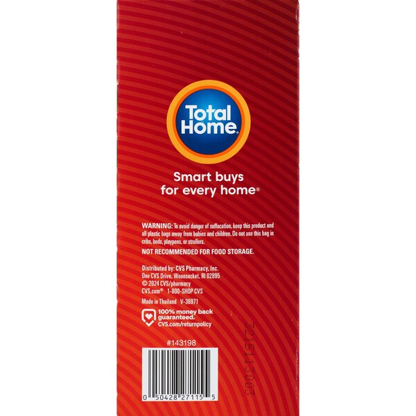 Total Home Tall Kitchen Trash Bags, Extra Strong 13 Gallon, 30 ct