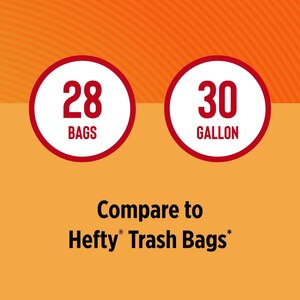 Total Home 30 Gallon Drawstring Trash Bags, , 10 Count