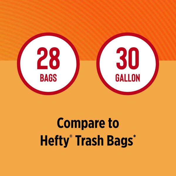 Total Home 30 Gallon Drawstring Trash Bags