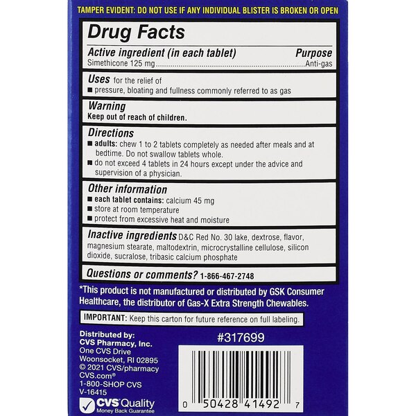 CVS Health Extra Strength Gas Relief