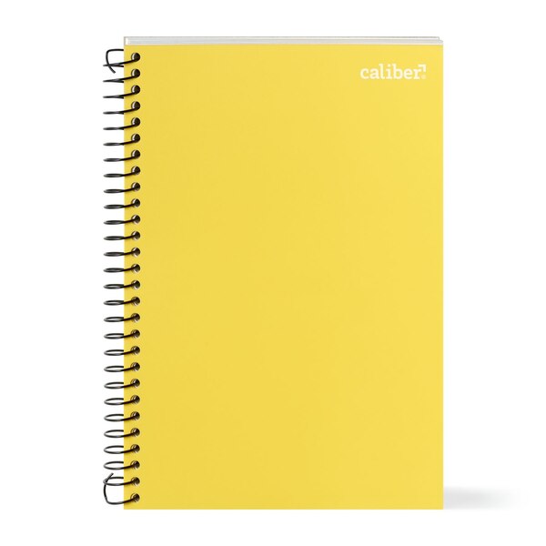 Caliber Premium 3 Subject Notebook, College Ruled, 150 Sheets, Assorted