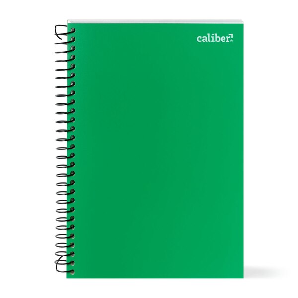 Caliber Premium 3 Subject Notebook, College Ruled, 150 Sheets, Assorted