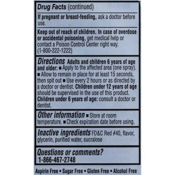 CVS Health Sore Throat Spray, Cherry, 6 OZ