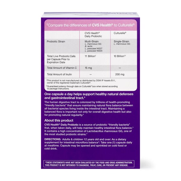 CVS Health Daily Probiotic 24 Billion CFU Capsules