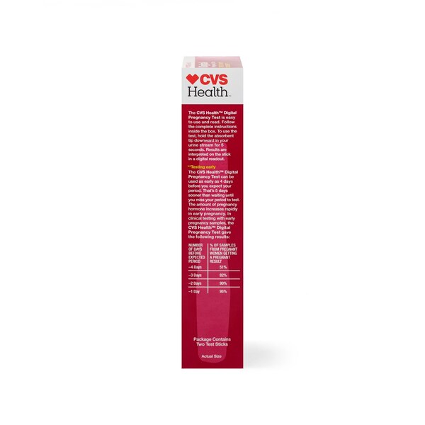CVS Health Digital Pregnancy Test, 2 CT