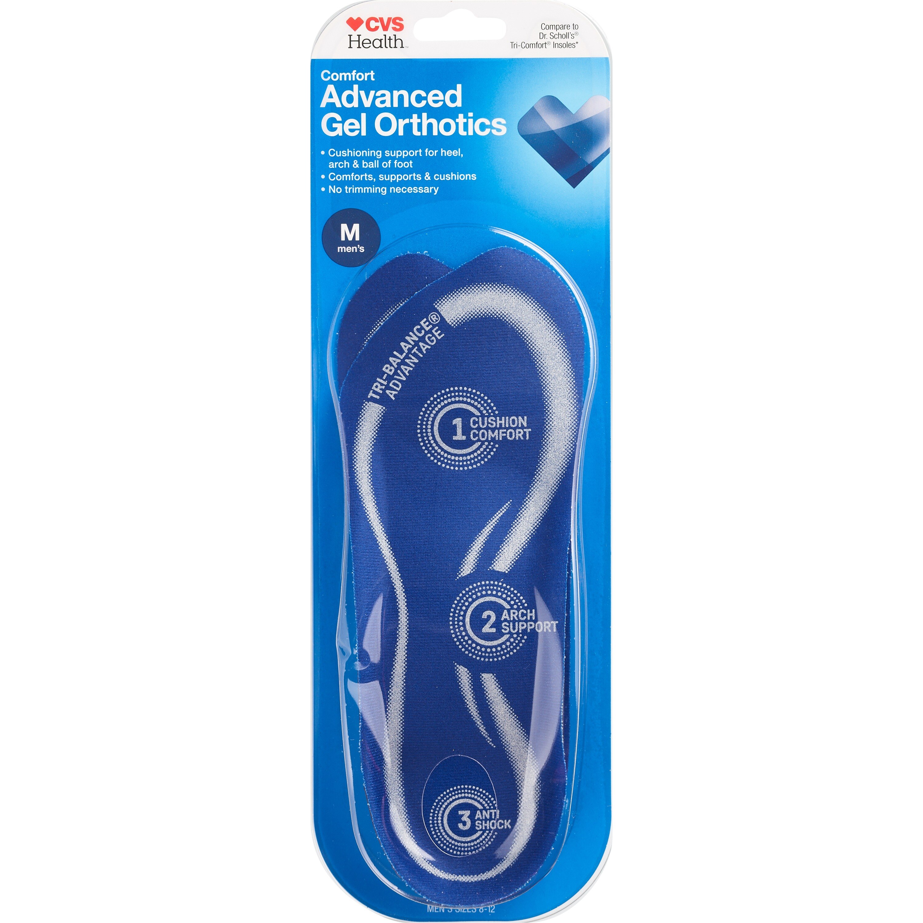 CVS Health Men s Advanced Gel Orthodics