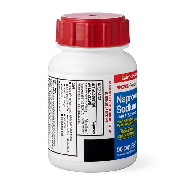 CVS Health Easy Open Arthritis Cap Naproxen Sodium 220MG (NSAID) Caplets, 90 CT