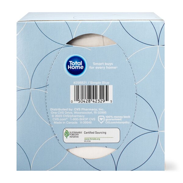 Total Home Facial Tissue Cube, 70 ct