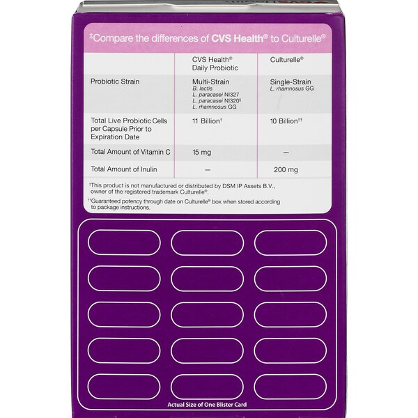 CVS Health Daily Probiotic 24 Billion CFU Capsules