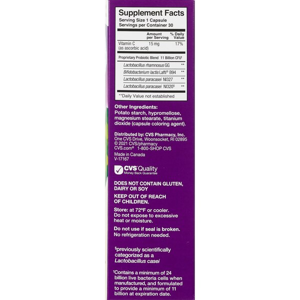 CVS Health Daily Probiotic 24 Billion CFU Capsules