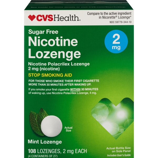 CVS Health Sugar Free Nicotine Lozenges, Mint