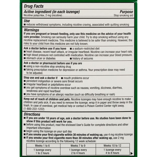 CVS Health Sugar Free Nicotine Lozenges, Mint