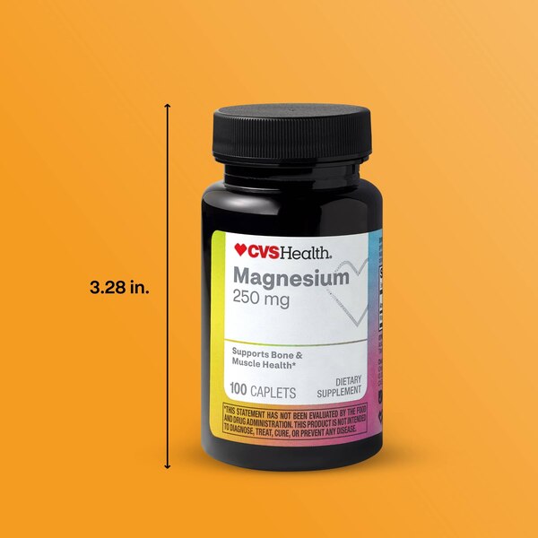 CVS Health 250 MG Magnesium Caplets, 100 CT