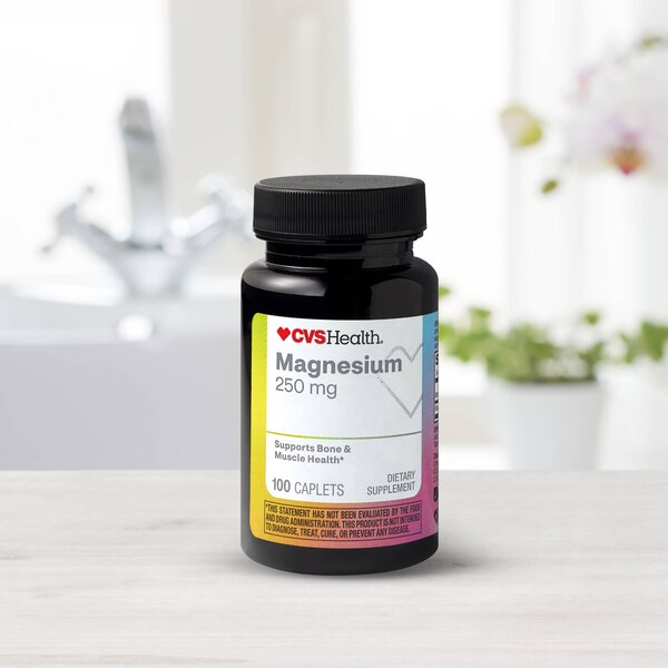 CVS Health 250 MG Magnesium Caplets, 100 CT