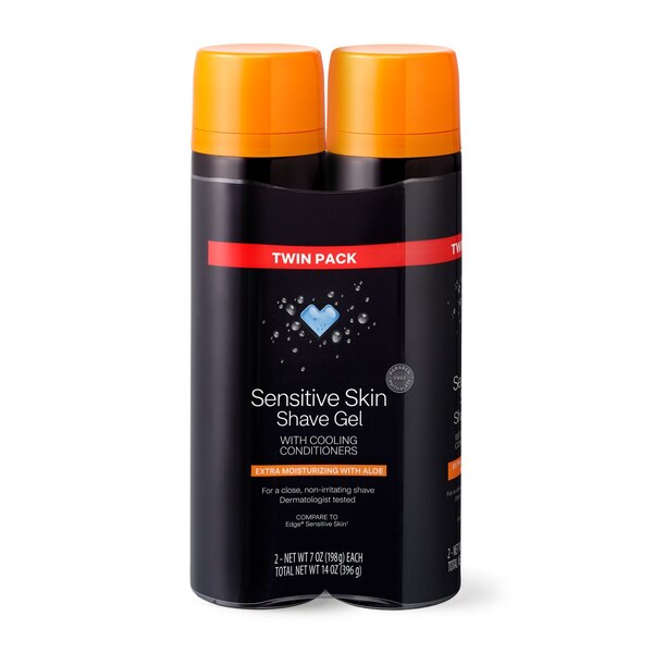 CVS Beauty Blade Sensitive Skin Shave Gel For Men, 7 OZ, 2 CT