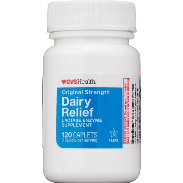 CVS Health Dairy Relief Caplets Extra Strength