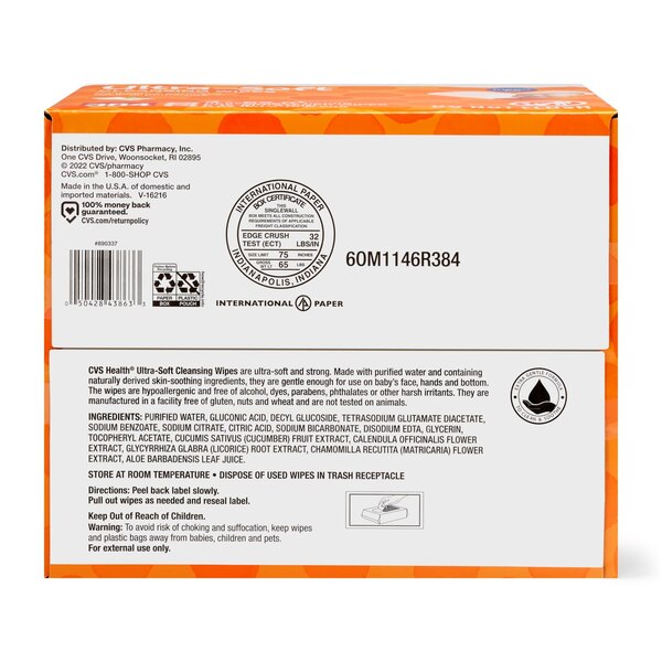 CVS Health Ultra-Soft Cleansing Wipes, 96 CT, 4 PK