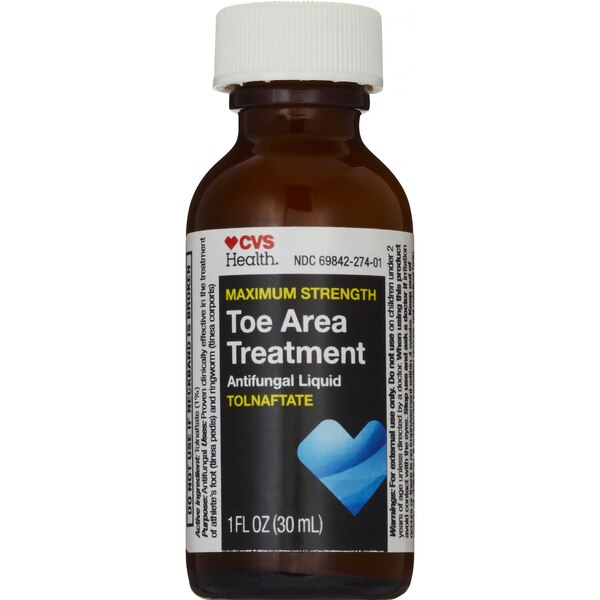 CVS Health Maximum Strength Antifungal Toe Area Liquid Treatment, 1 FL OZ